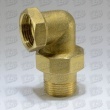 Brass demountable connections 90° MF