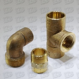 Copper fittings and pipes - Bronse fittings for soldering