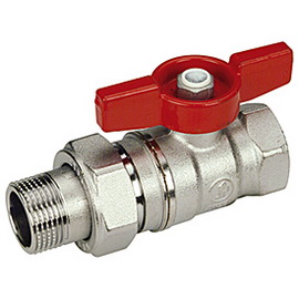 Valves with female-coupling butterfly handle