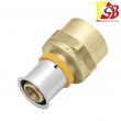 KAN brass connector with press ring PIV