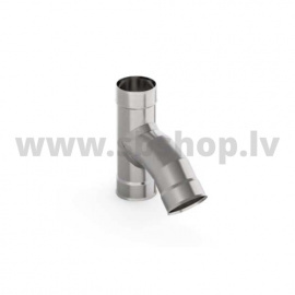 UMK Non-insulated stainless steel chimney triangle 45 °