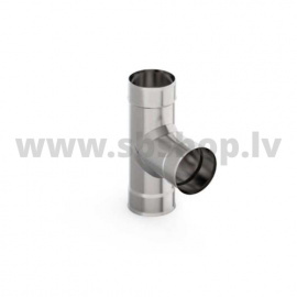 UMK Non-insulated stainless steel chimney triangle 90 °