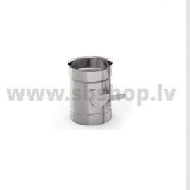 UMK Non-insulated stainless steel chimney damper