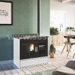 Eva Calor pellet central heating stoves with oven ISOTTA