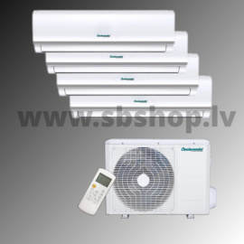 Centrometal Siltumsūknis gaiss gaiss QUADRUPLE SPLIT 3x9000 +12000 BTU/h R32 A/C=10.60;Apk:11.10kW