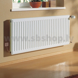 Kermi radiatori priekš siltumsūkņiem - Kermi KV radiatori ar ventilātoru - sāna pieslēgums