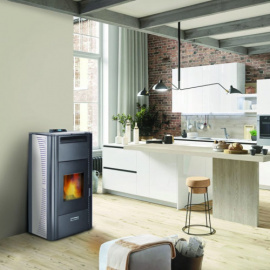 CENTROMETAL pellet stoves with central heating and air heating - Centrometal pellet fireplaces with central heating