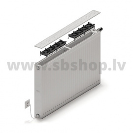 KERMI X-Flair KV22-600*1200 radiators ar ventilatoru apakšas piesl