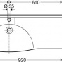 IFO SIGN izlietne Compact 90 cm, kreisā