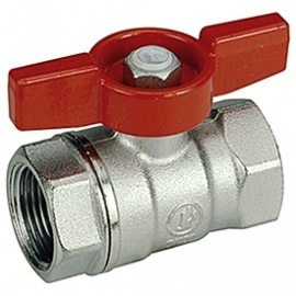 Valves with female-female butterfly handle