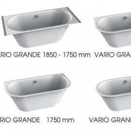 PAA akmens masas vannas VARIO GRANDE 185*80