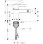 HANSGROHE bidē maisītāji METRIS S 