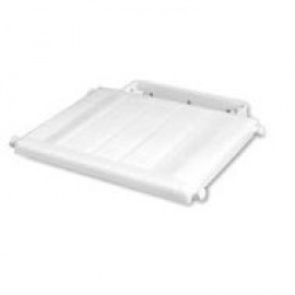 Polypropylene wall bucket seat for shower COMPLEMENTI white
