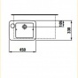 Izlietne ILBAGNOALESSI DOT 45x33 balta