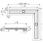 TECE dušas tekne stūra 1200x1200mm bez restes