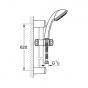 GROHE Maisītāji TEMPESTA dušas garnitūra Trio 600mm