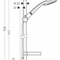 HANSGROH maisītāji CROMA100 Multi/Unica dušas kompl.komplekts