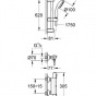 GROHE Termostats dušas Grohtherm 1000+ ar duš.kompl., hroms