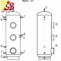 Akumulācijas tvertne NAD 250 v1 ar IZOLĀCIJU