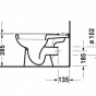 WC D-CODE pods horizontals ar bāciņu