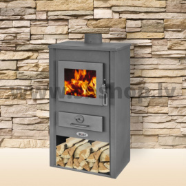 Wood fireplace BLIST B2 with central heating