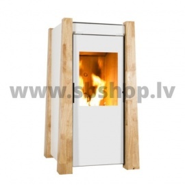 Keops pellet fireplaces with air heating
