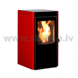 Moon pellet fireplaces with air heating