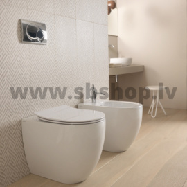 WC pods LIKE grīdas ar SC vāku, balts GSG ceramica